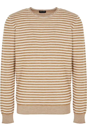Giorgio Armani Striped crew-neck jumper