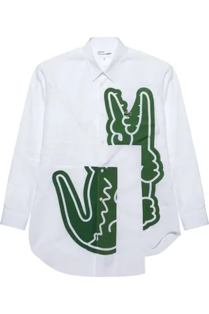Comme des Garçons Logo-embroidered cotton shirt