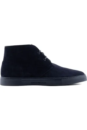 Emporio Armani Suede lace-up boots