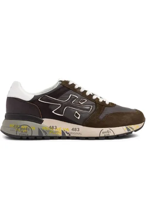 Premiata Mick logo-print suede sneakers