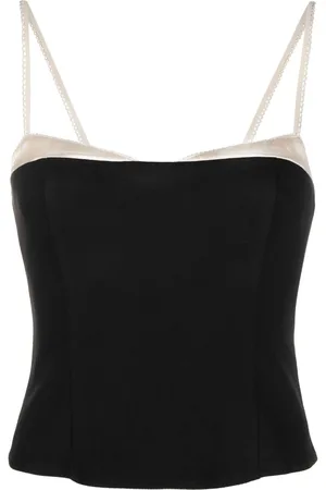 Reformation Melanie contrast-trimmed tank top