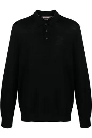 Michael Kors Long-sleeve merino polo shirt
