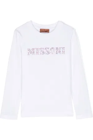 Missoni Logo rhinestone-embellished cotton T-shirt