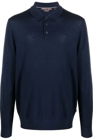 Michael Kors Long-sleeve merino polo shirt