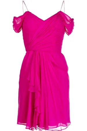 Costarellos Sandrelli silk georgette minidress