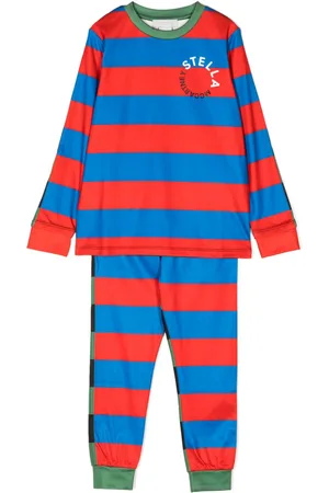 Stella McCartney Stripe-print long-sleeve tracksuit set