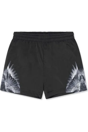 MARCELO BURLON Wings-print track shorts