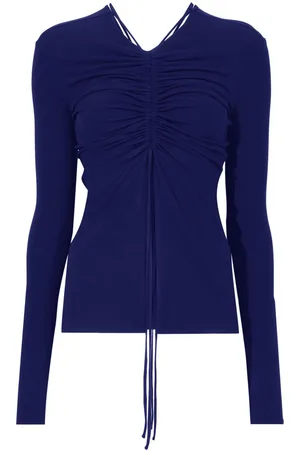 Proenza Schouler Gathered-detail long-sleeve top
