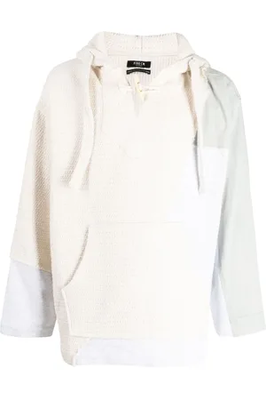 FIVE CM Layered-design cotton hoodie