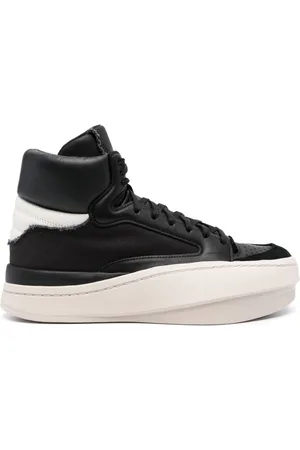 Y-3 Centennial panelled leather sneakers