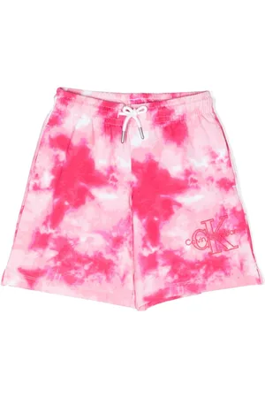 Calvin Klein Tie-dye pattern cotton shorts
