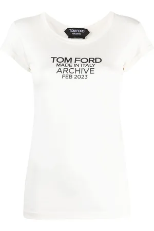 Tom Ford Logo-print silk T-shirt