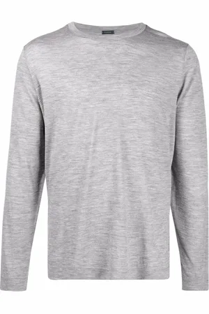 ZANONE Crew-neck virgin-wool T-shirt