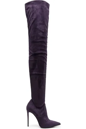 LE SILLA Eva 120mm suede thigh-high boots