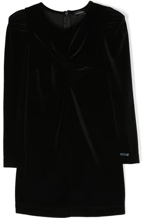 MONNALISA Long-sleeve velvet dress