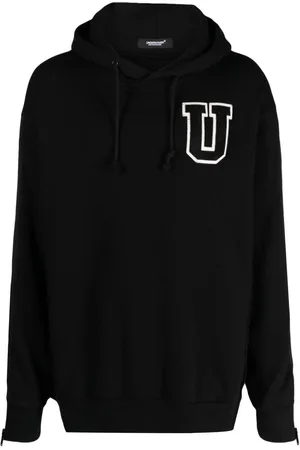UNDERCOVER Logo-patch cotton hoodie