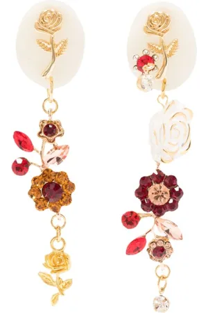 AMIR SLAMA Floral crystal-embellished earrings