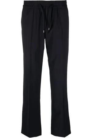 Sandro Elasticated straight-leg trousers