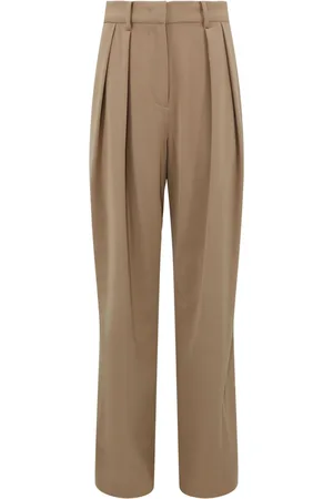 Staud Luisa pleated wide-leg trousers