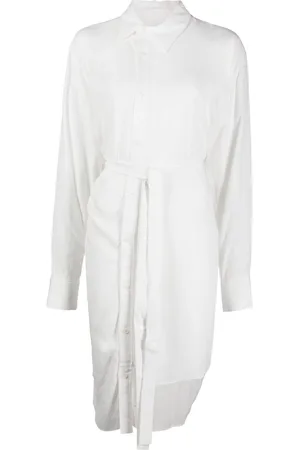 YOHJI YAMAMOTO Tied-waist asymmetric shirt
