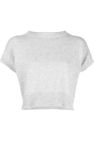 Teddy Cashmere Genova sleeveless cropped cashmere jumper