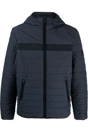 Tommy Hilfiger Logo-embroidered padded hooded jacket