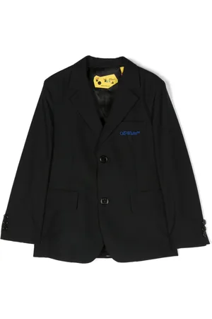 OFF-WHITE Single-breasted logo-embroidered blazer