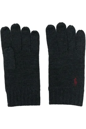 Ralph Lauren Logo-embroidered wool gloves