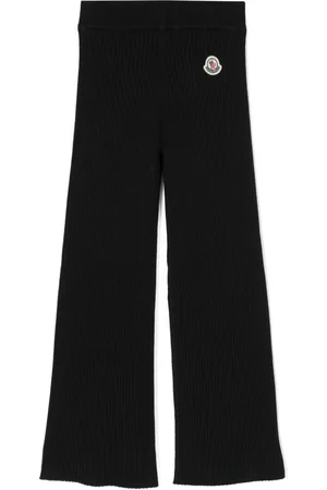 Moncler Logo-patch ribbed-knit trousers