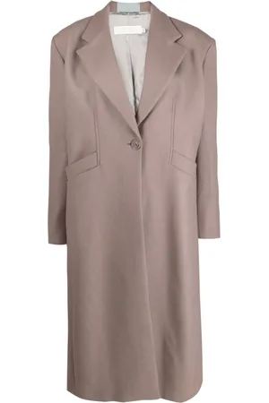 Destree Barbara stripe-detail single-breasted coat