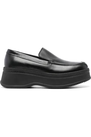 Calvin Klein Round-toe leather loafers