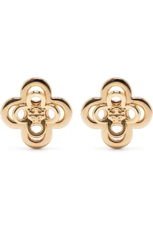 Tory Burch Kira Clover stacked stud earrings