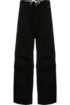 DARKPARK Drawstring-waistband cotton trousers