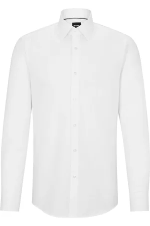 HUGO BOSS Abstract-print cotton shirt