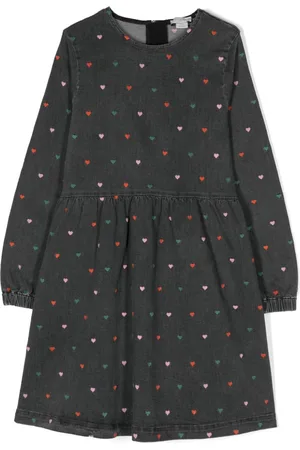 Stella McCartney Embroidered heart-motif denim dress