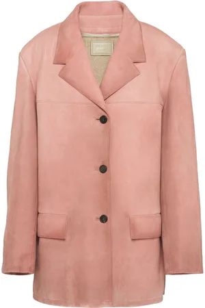 Prada Single-breasted suede blazer