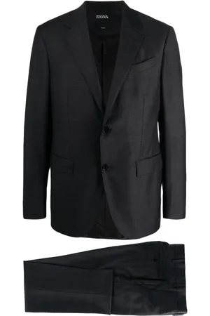 Ermenegildo Zegna Plaid-check single-breasted suit