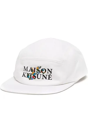 Maison Kitsuné Logo-print cotton baseball cap