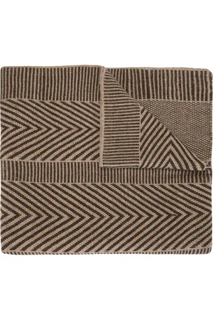 Voz Striped chevron shawl scarf