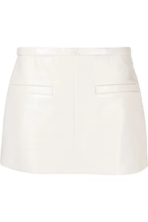 Courrèges High-shine mini skirt