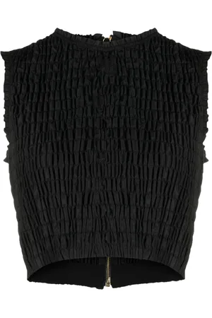 Patou Smock-detail crop top