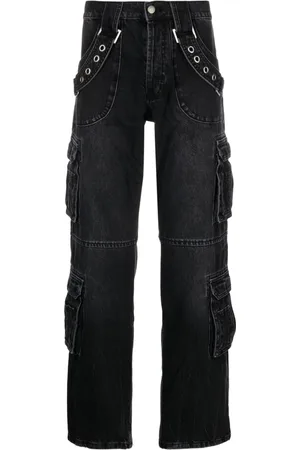 MISBHV Eyelet-detail straight-leg jeans