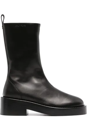 Courrèges 55mm slip-on leather ankle boots