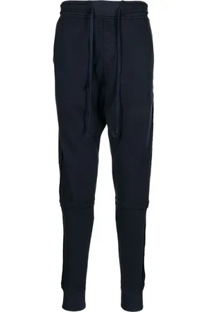 GREG LAUREN Stretch-cotton drawstring-waistband track pants