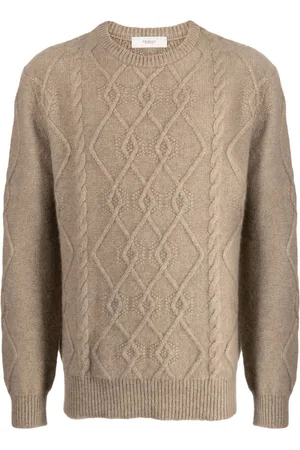 PRINGLE OF SCOTLAND Cable-knit cashmere jumper