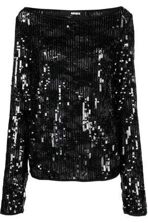 ROTATE Long-sleeve sequined top