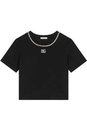 Dolce & Gabbana Crystal-embellished cotton T-shirt