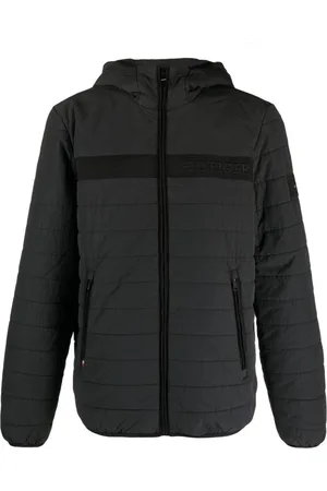Tommy Hilfiger Logo-embroidered padded hooded jacket