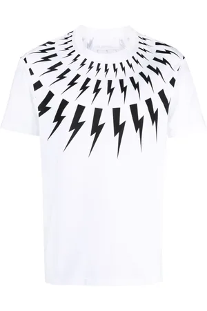 Neil Barrett Thunderbolt-print cotton T-shirt