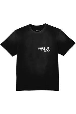 Purple Brand Logo-print cotton T-shirt